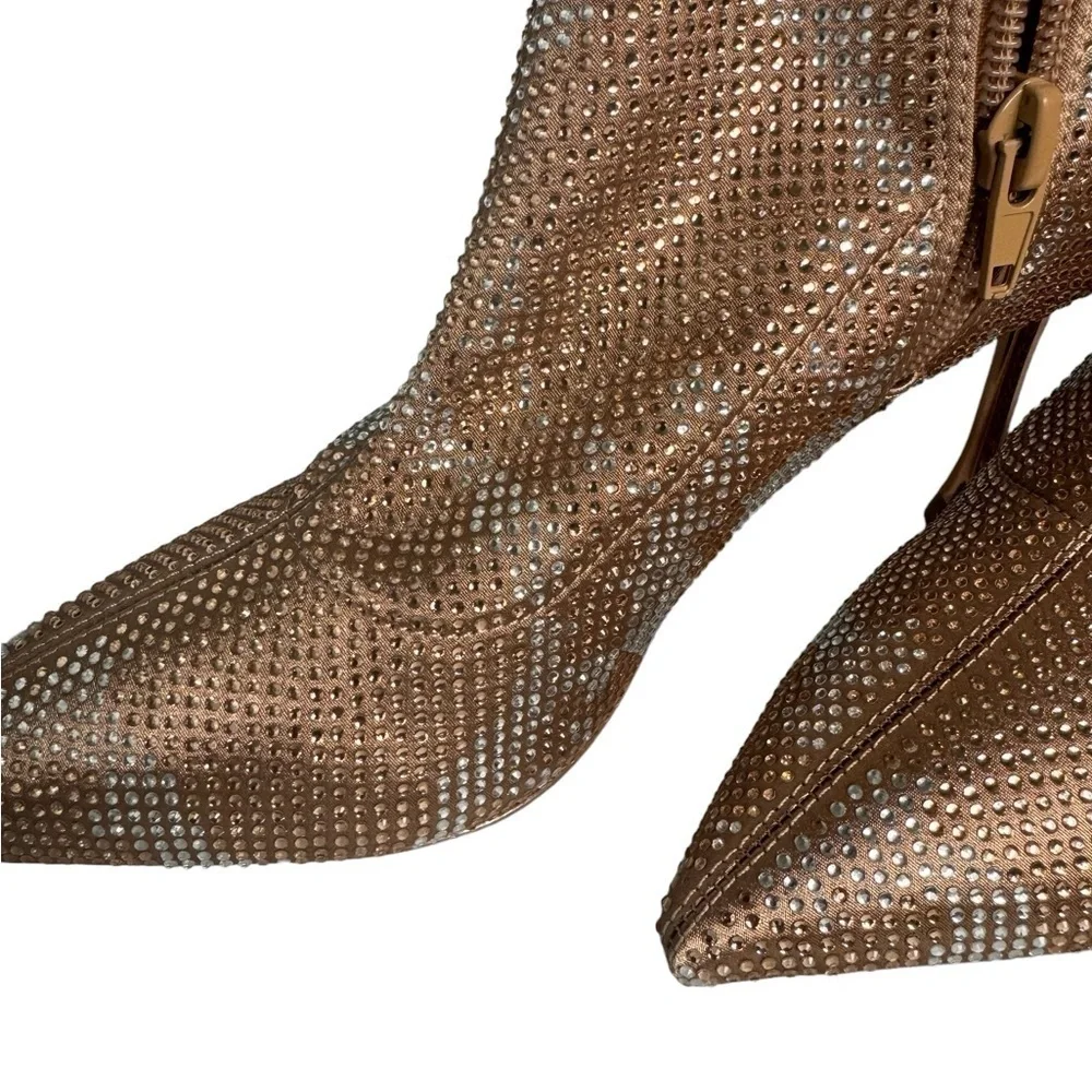 Aldo brand new booth rose gold rime stones size US 6 rose gold heels - Picture 4 of 4